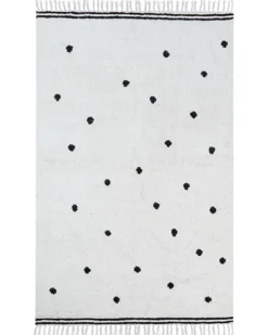 Børnetæppe LAZA Cremehvid 140 x 200 cm Bomuld