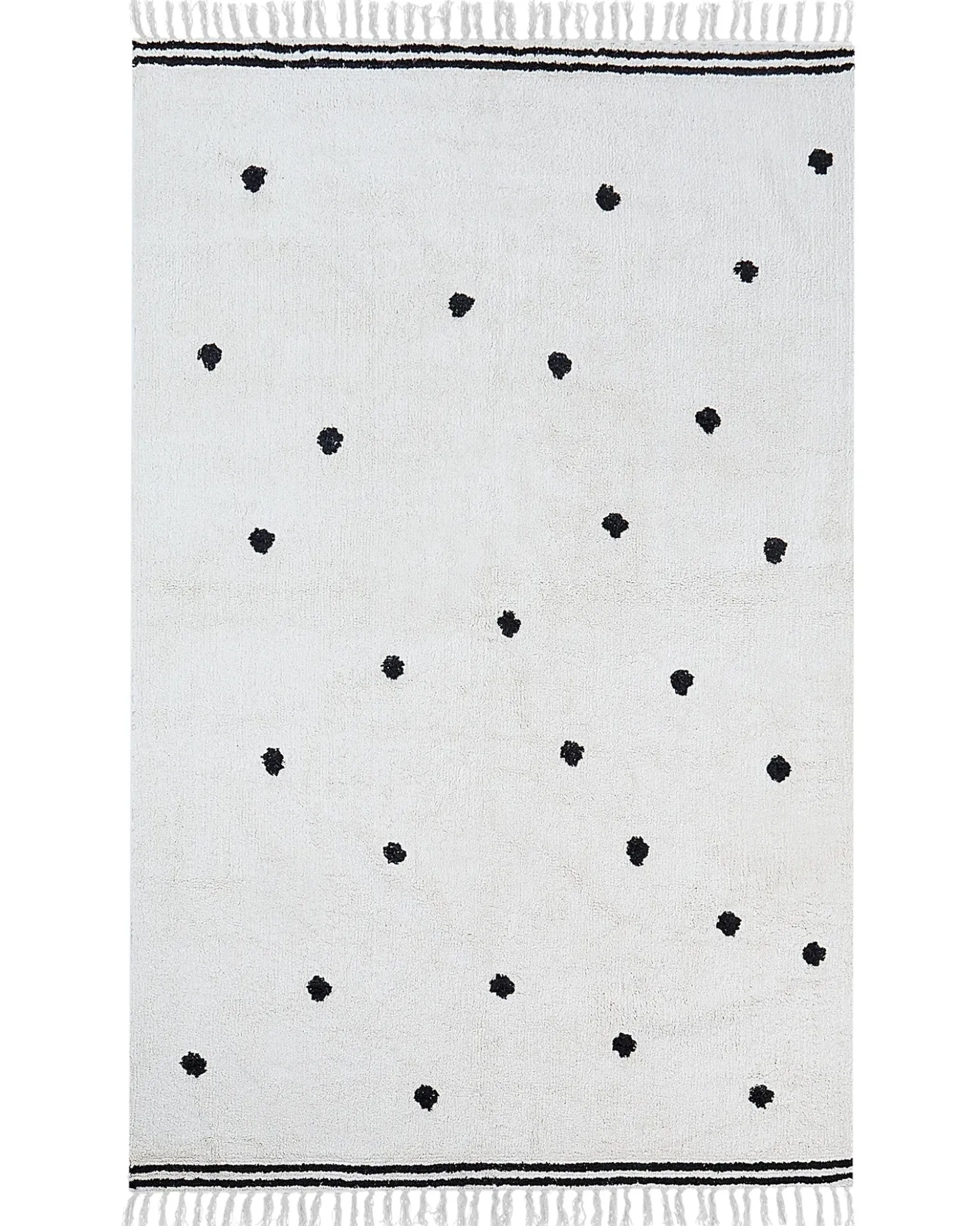 Børnetæppe LAZA Cremehvid 140 x 200 cm Bomuld