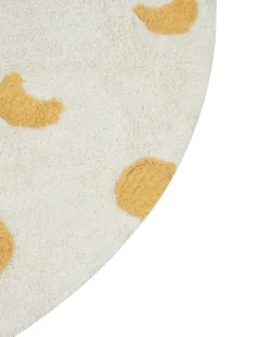 Børnetæppe LOTI Beige ø 140 cm Bomuld