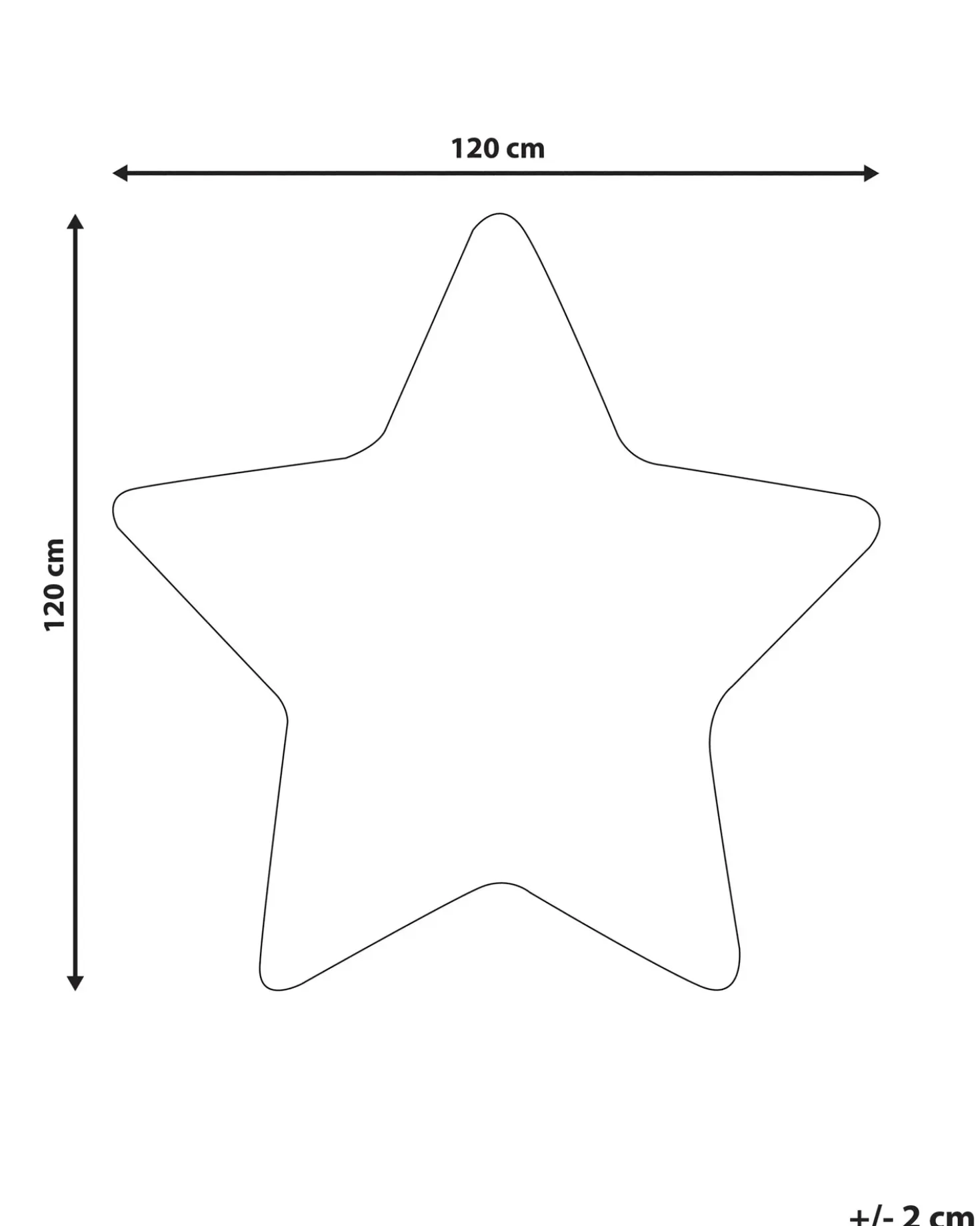 Børnetæppe SIRIUS Hvid 120 x 120 cm