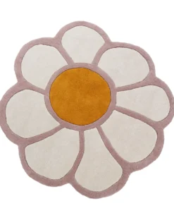 Børnetæppe THUMBELINA Cremehvid ø 120 cm Uld
