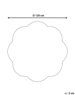 Børnetæppe THUMBELINA Cremehvid ø 120 cm Uld