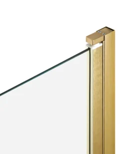 Brusebad skærm LAPAN 140 x 80 cm Guld