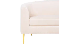 Buet sofa 4 personers MOSS Velour Lys Beige
