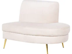 Buet sofa 4 personers MOSS Velour Lys Beige