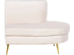 Buet sofa 4 personers MOSS Velour Lys Beige