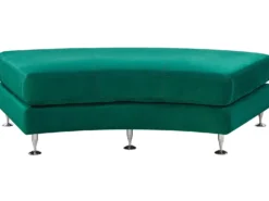 Buet sofa 7 personers ROTUNDE Velour Mørkegrøn