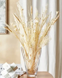 Buket af tørrede blomster BRUNETE 65 cm Naturlig