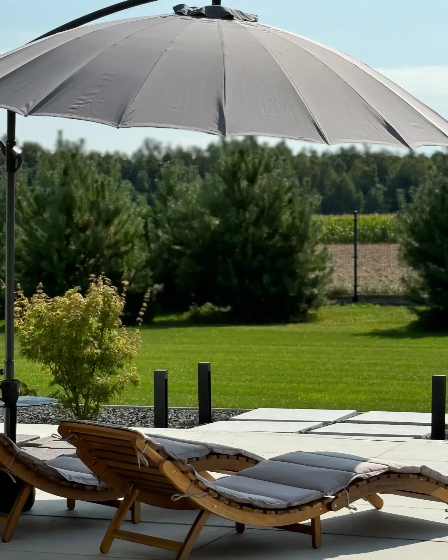 Cantilever parasol 268 cm CALABRIA II Mørkegrå