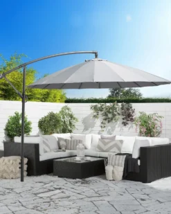 Cantilever parasol 268 cm CALABRIA II Mørkegrå
