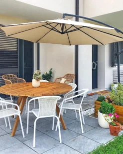 Cantilever parasol 300 cm RAVENNA Lys Beige