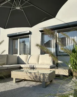 Cantilever parasol 295 cm SAVONA II Mørkegrå