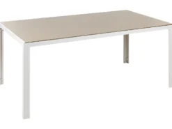 CATANIA 6 personers Havemøbelsæt Beige Metal