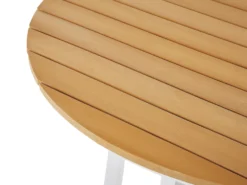 CAVOLI 4 personers Havemøbelsæt Beige Metal med puder