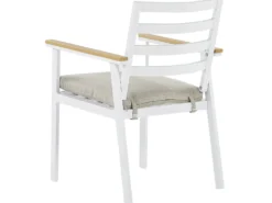 CAVOLI 4 personers Havemøbelsæt Beige Metal med puder