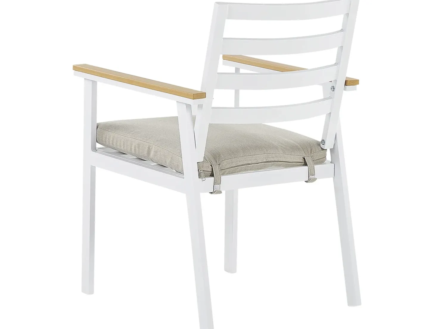 CAVOLI 4 personers Havemøbelsæt Beige Metal med puder