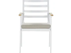 CAVOLI 4 personers Havemøbelsæt Beige Metal med puder