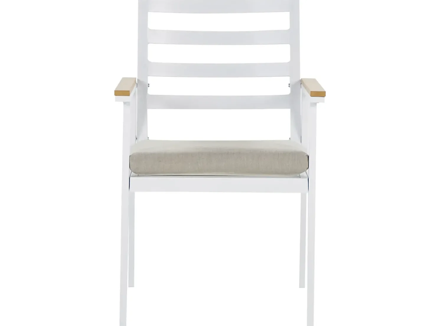 CAVOLI 4 personers Havemøbelsæt Beige Metal med puder