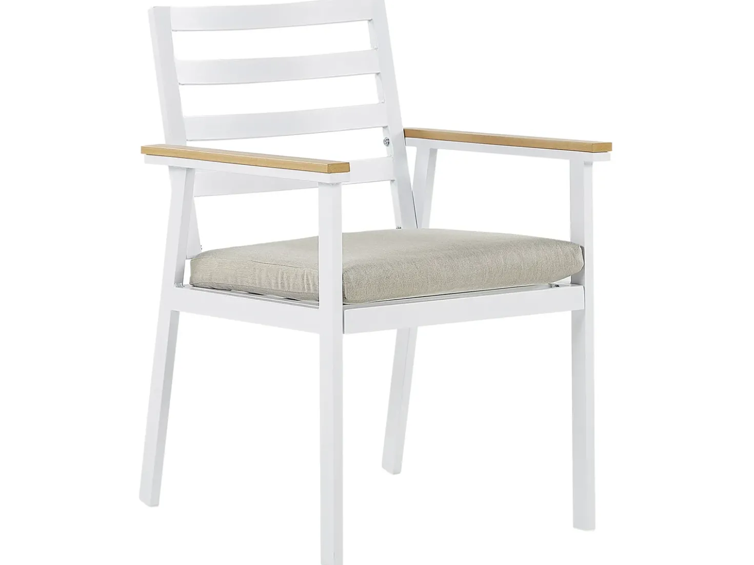 CAVOLI 4 personers Havemøbelsæt Beige Metal med puder