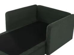 Chaiselong EGERIS Fløjl Mørkegrøn