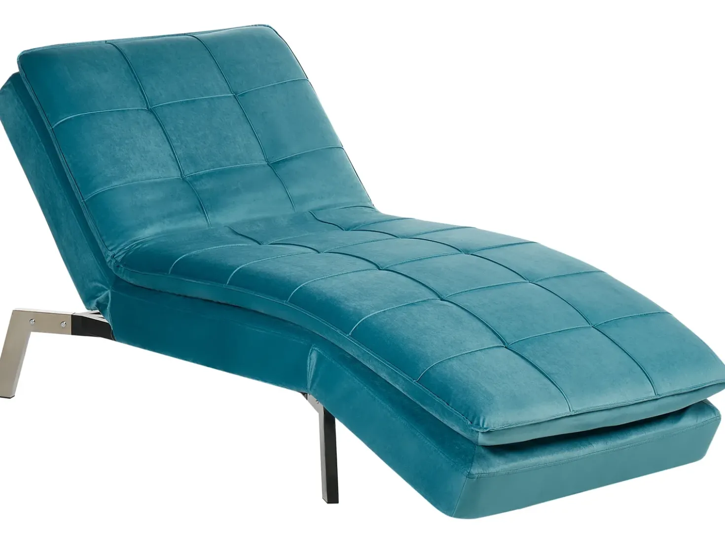Chaiselong LOIRET Velour Blågrøn