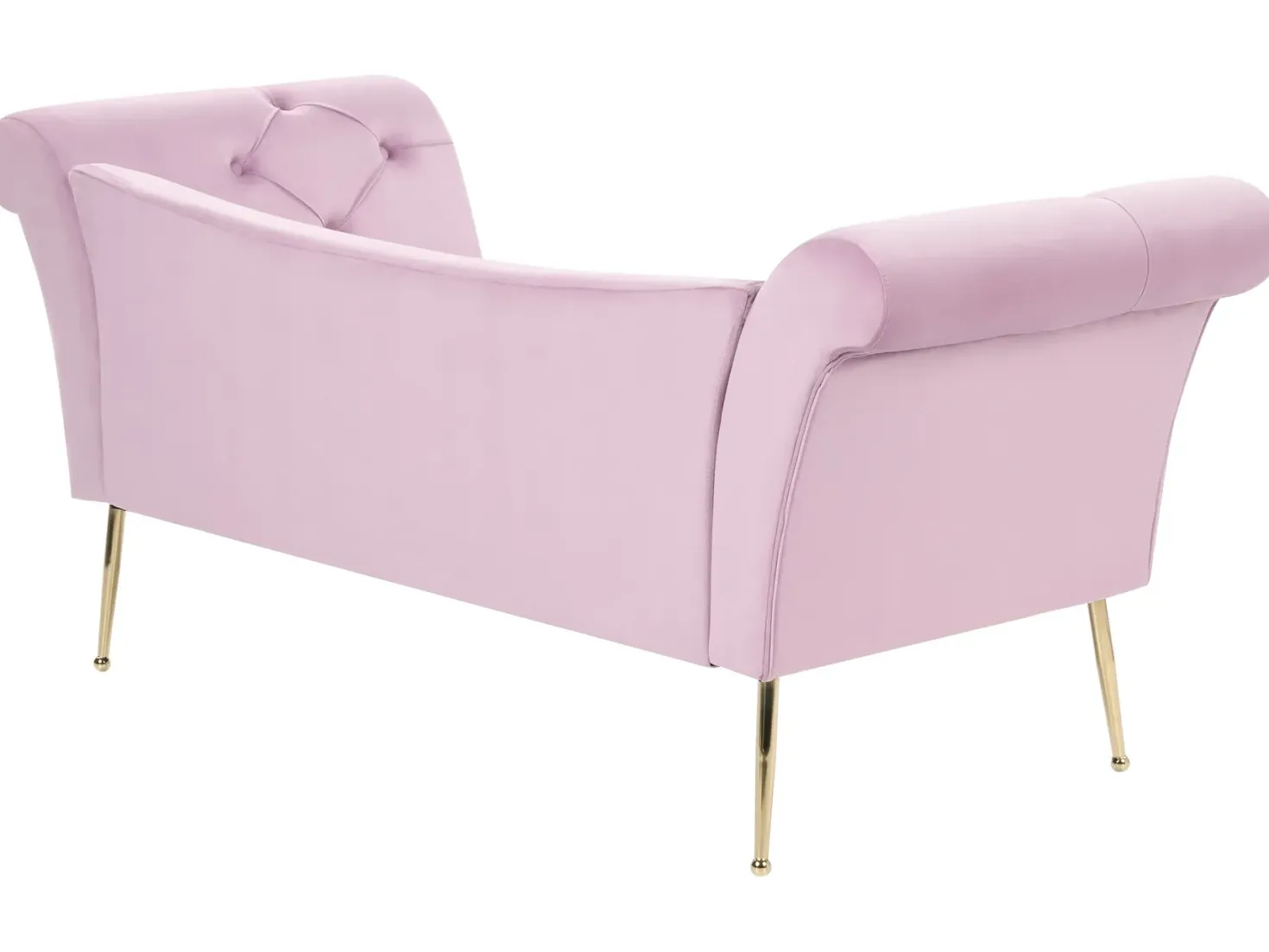 Chaiselong NANTILLY Velour Lysviolet
