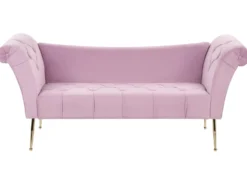 Chaiselong NANTILLY Velour Lysviolet