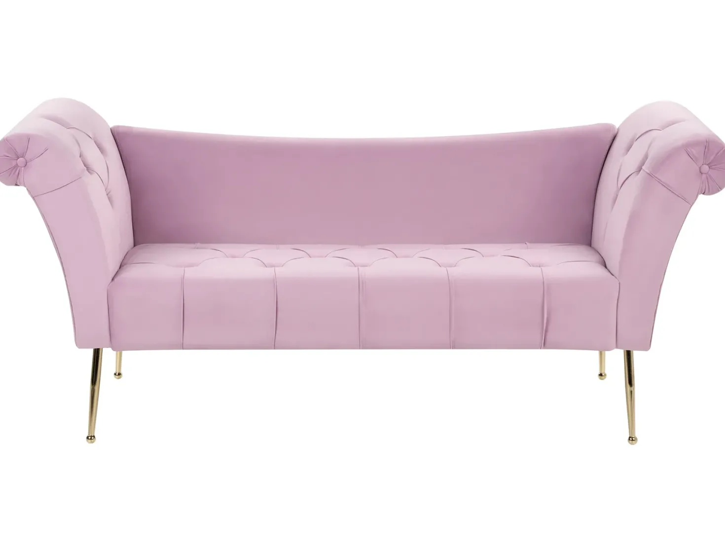 Chaiselong NANTILLY Velour Lysviolet