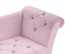 Chaiselong NANTILLY Velour Lysviolet