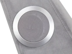 Chaiselong SIMORRE Velour Grå Med indbygget Bluetooth-højttaler