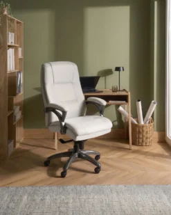 Chefstol MAGNUS Hør Lys Beige