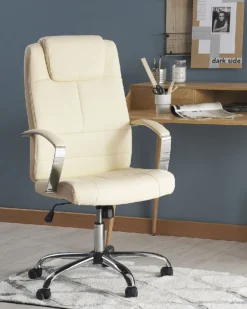 Chefstol WINNER Kunstlæder Lys Beige