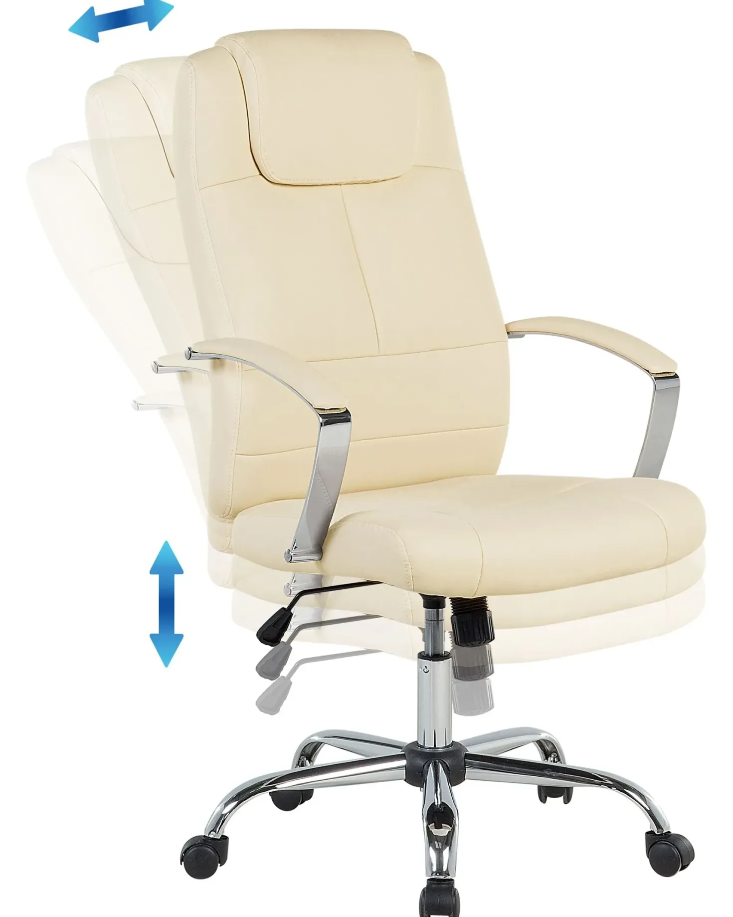 Chefstol WINNER Kunstlæder Lys Beige