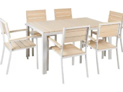 COMO 6 personers Havemøbelsæt Beige
