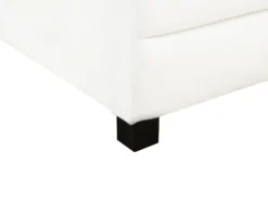 Daybed med opbevaring MARRAY Velour Cremehvid 90 x 200 cm