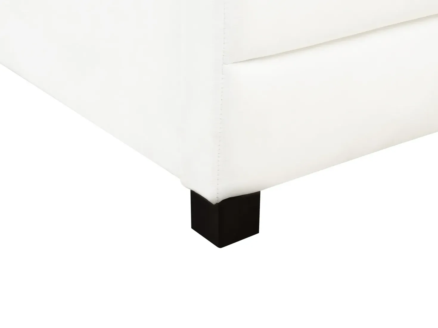 Daybed med opbevaring MARRAY Velour Cremehvid 90 x 200 cm