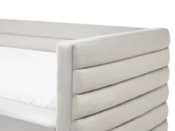 Daybed med opbevaring Velour MEUDON 90 x 200 cm Grå