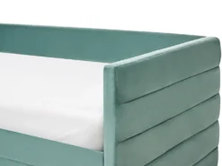 Daybed med opbevaring Velour MARRAY 90 x 200 cm Mintgrøn