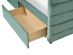 Daybed med opbevaring Velour MARRAY 90 x 200 cm Mintgrøn