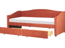 Daybed med opbevaring VITTEL 90 x 200 cm Rød
