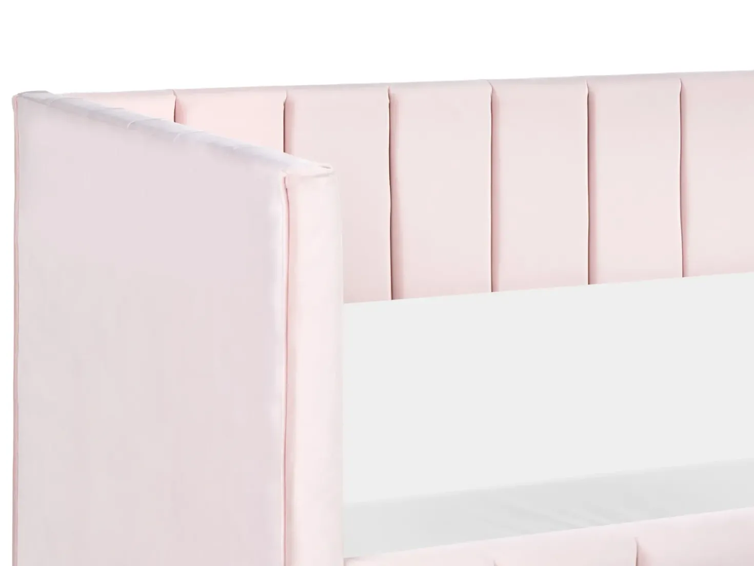 Daybed Velour LISIEUX 90 x 200 cm Pastellrosa