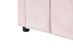 Daybed Velour LISIEUX 90 x 200 cm Pastellrosa
