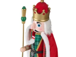 Dekorativ figur HALLSJON Nøddeknækker 50 cm Rood/groen