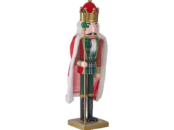 Dekorativ figur HALLSJON Nøddeknækker 50 cm Rood/groen