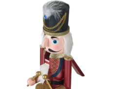 Dekorativ figur HOGSJON Nøddeknækker 50 cm Rød