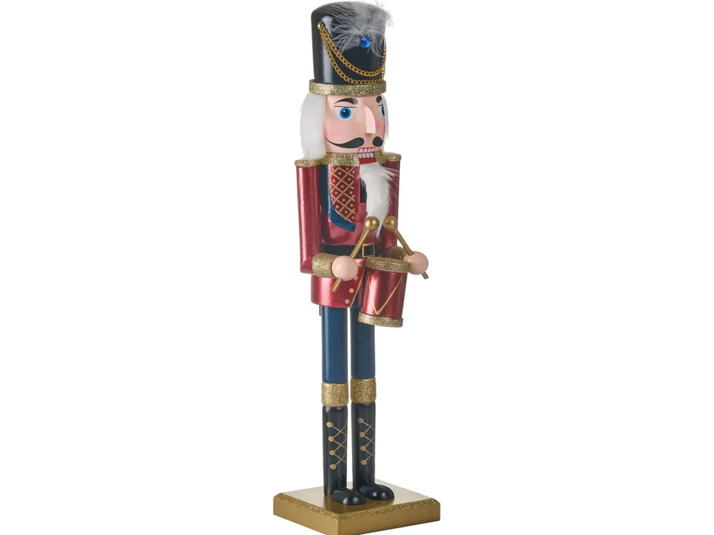 Dekorativ figur HOGSJON Nøddeknækker 50 cm Rød