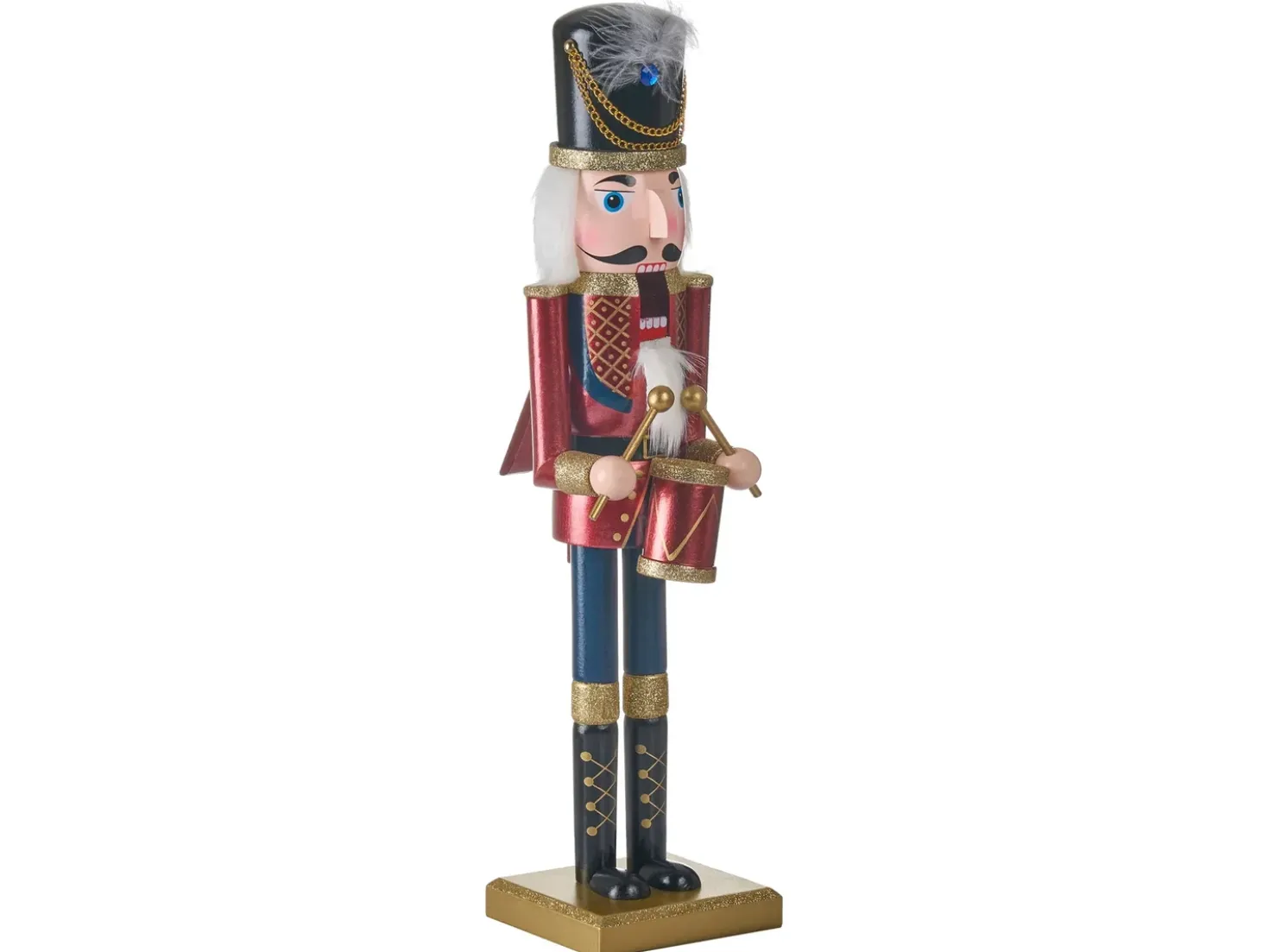 Dekorativ figur HOGSJON Nøddeknækker 50 cm Rød