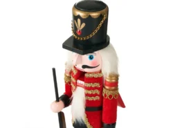 Dekorativ figur LAGAN Nøddeknækker 30 cm Rød