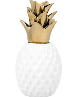 Dekorativ figur Ananas TYANA Keramik Hvid