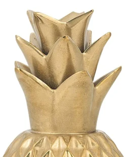 Dekorativ figur Ananas TYANA Keramik Guld